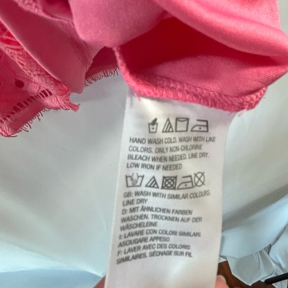 Isaac Mizrahi Beautiful Pink Lace Dress Lined Medium No Zipper - Picture 3 of 14